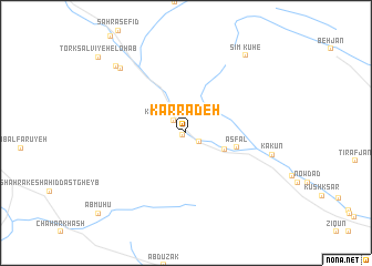 map of Karrādeh