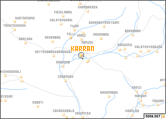 map of Karrān