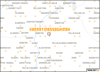 map of Karrātīn aş Şaghīrah