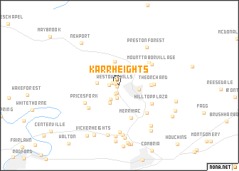 map of Karr Heights