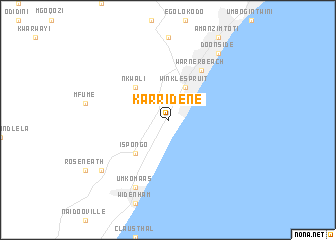 map of Karridene