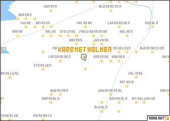 map of Kärrmetholmen