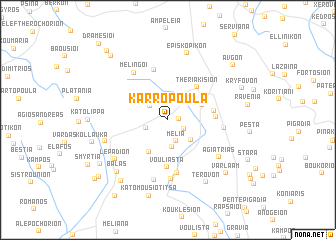 map of Karropoúla