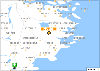 map of Kärrsvik