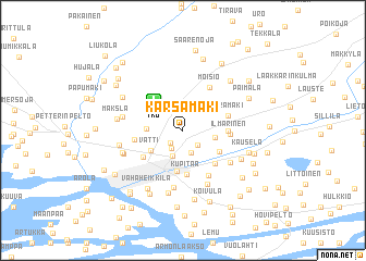 map of Kärsämäki