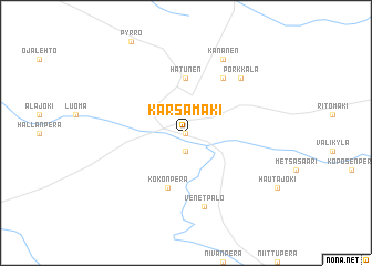 map of Kärsämäki