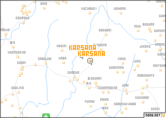 map of Karsana