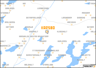 map of Karsbo