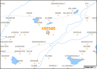 map of Karsbo