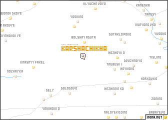 map of Karshachikha