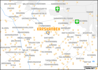 map of Karshanbeh