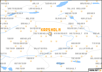 map of Karsholm