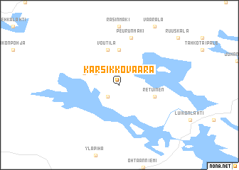 map of Karsikkovaara