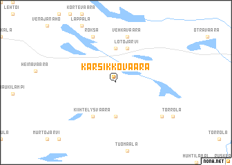 map of Karsikkovaara