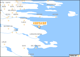 map of Karskär