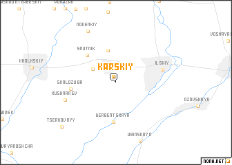 map of Karskiy