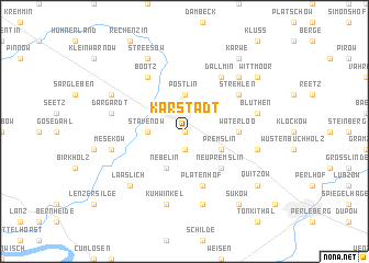 map of Karstädt