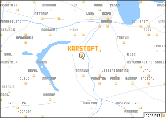 map of Karstoft