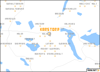 map of Karstorp