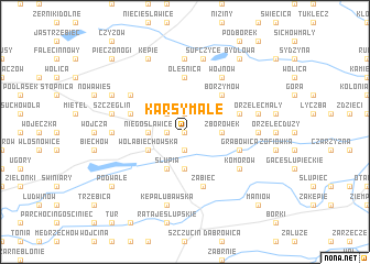 map of Karsy Małe