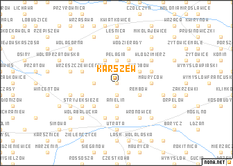 map of Karszew