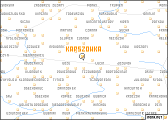 map of Karszówka