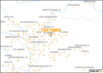 map of Kartābād