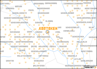 map of Kartakeh