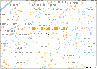 map of Kartār Singhwāla