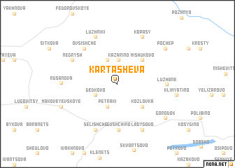 map of Kartashëva