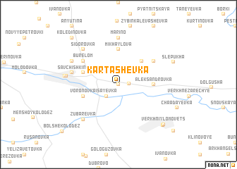 map of Kartashëvka