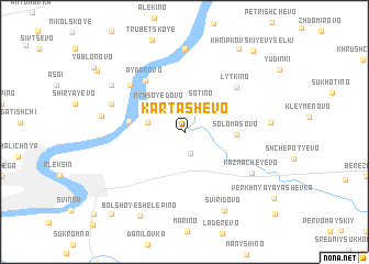 map of Kartashëvo