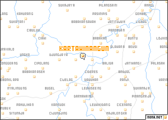 map of Kartawinangun