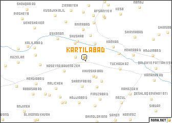 map of Kartīlābād