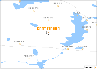 map of Karttiperä