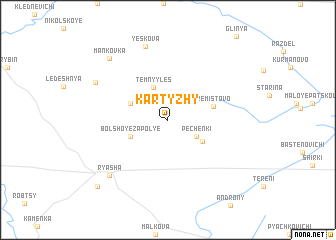 map of Kartyzhy