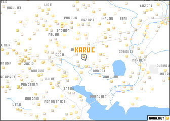 map of Karuč
