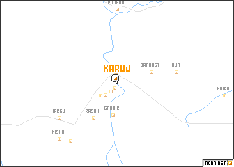 map of Karūj