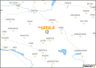 map of Karula