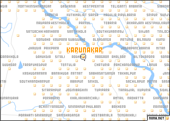 map of Karunākar