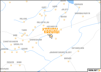 map of Karūndi