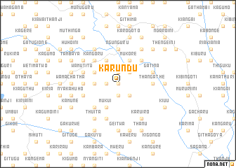 map of Karundu