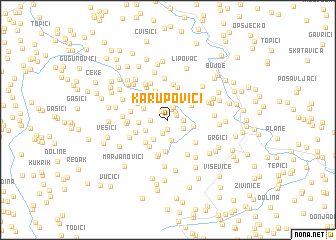 map of Karupovići