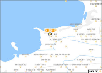 map of Kårup