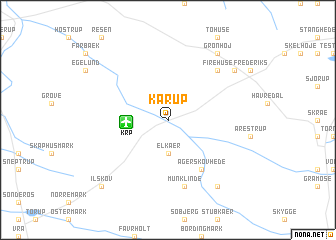 map of Karup