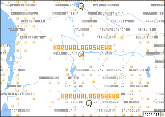 map of Karuwalagaswewa