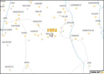 map of Karu