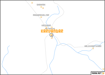 map of Kārvāndar