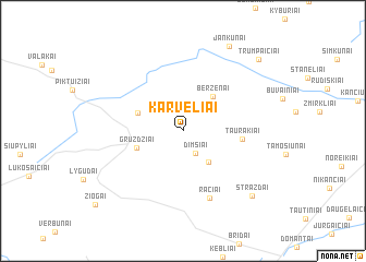 map of Karveliai