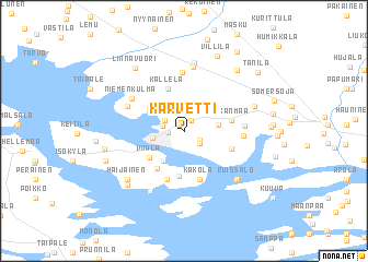 map of Karvetti